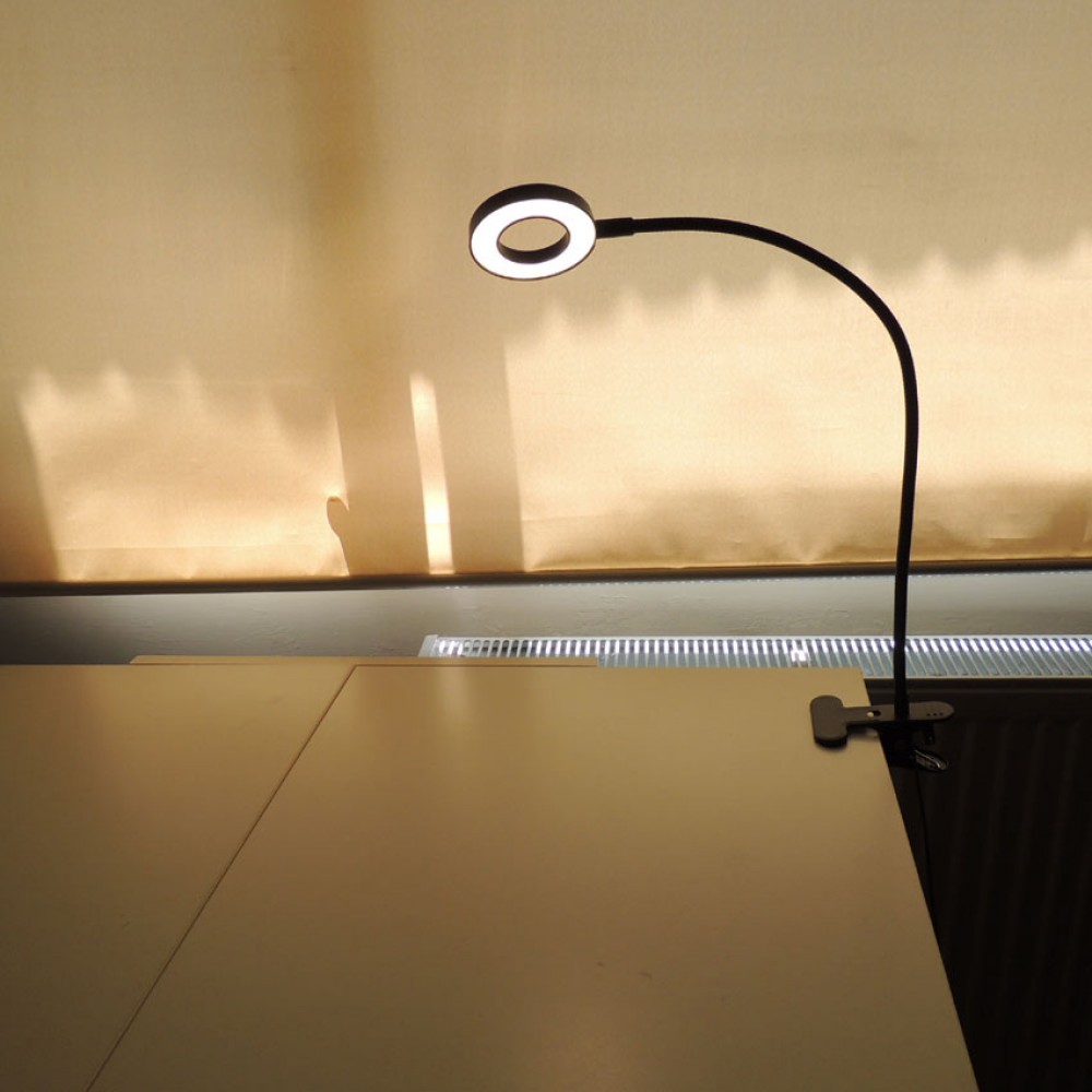 USB Uzun Masa Kitap Okuma Aydınlatma Işık Ayarlı Led Lambası Mandallı